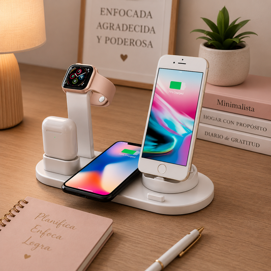 CARGADOR INALÁMBRICO 4 EN 1 CON BASE™
