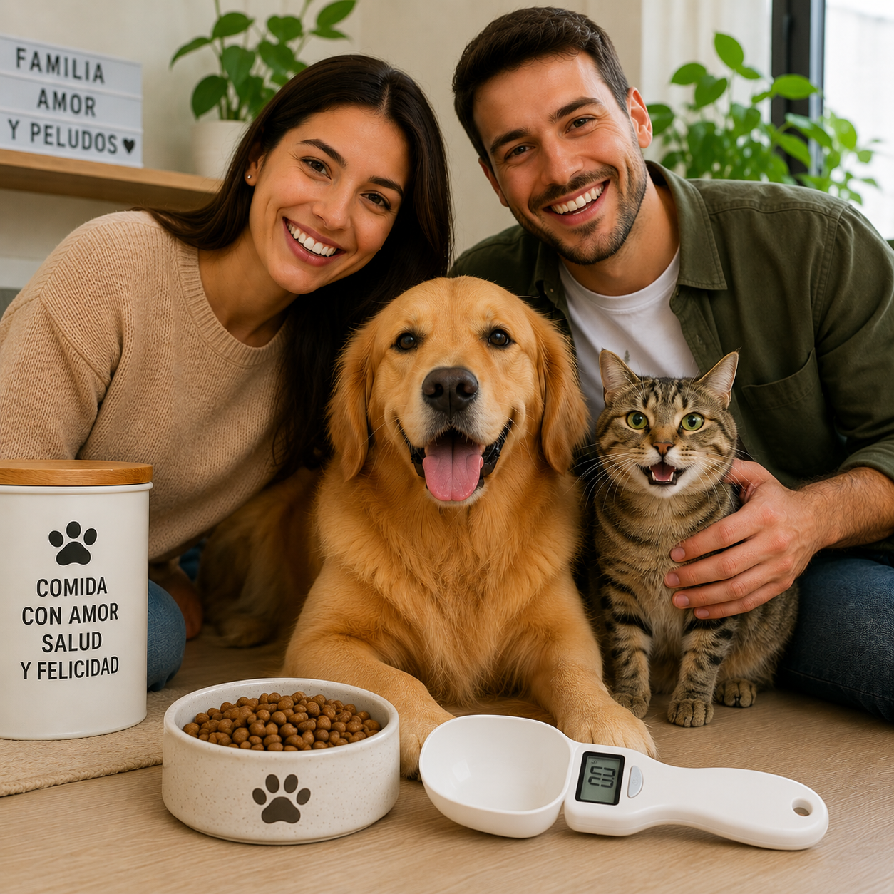 CUCHARA DIGITAL PARA LA COMIDA DE TUS MASCOTAS™